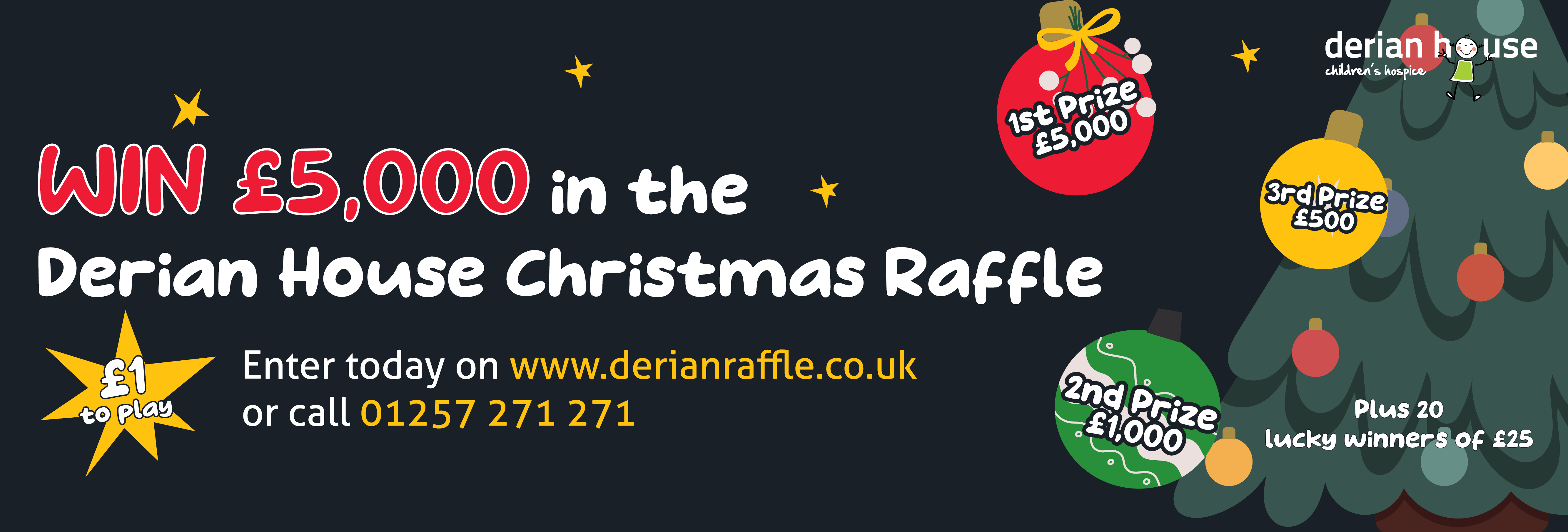 Derian House Christmas Raffle – Win Prizes with Derian Raffle